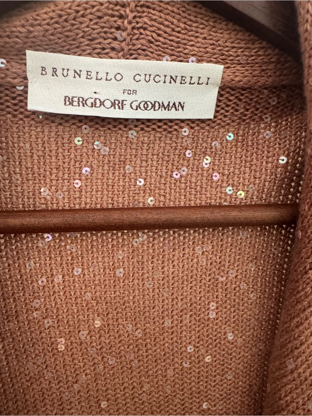 Brunello Cucinelli Bergdorf Goodman Sequin Linen Silk Cropped Cardigan S Italy - Picture 5 of 10